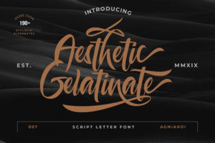 Aesthetic Gelatinate: The Font That Brings Handmade Creativity to Life