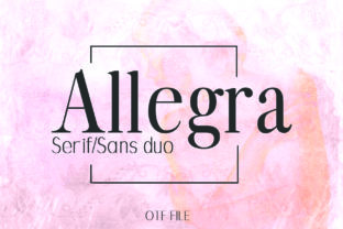 Allegra: The Serif Font That Elevates Your Brand’s Visual Identity