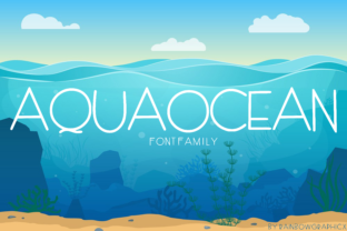 AquaOcean: A Modern Sans Serif Font for Creative Crafters