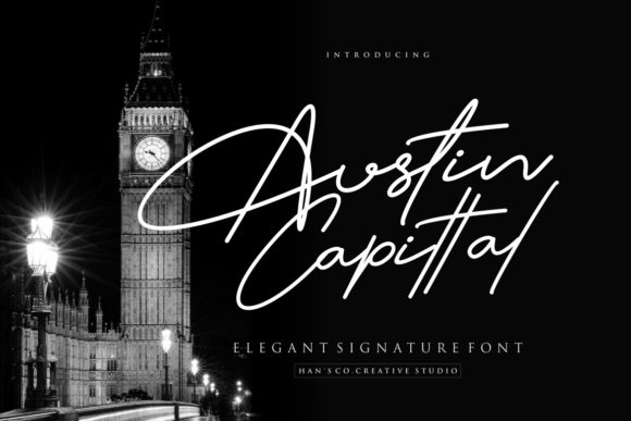 Austin Capittal: A Script Font for Creative Handmade Projects