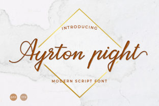 Ayrton Pight: A Script Handwritten Font for Creative Branding