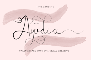 Ayudia: A Script Handwritten Font for Creative Product Design