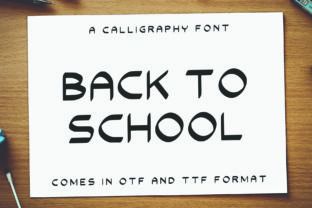 Back to School: A Modern Sans Serif Font for Creative Projects