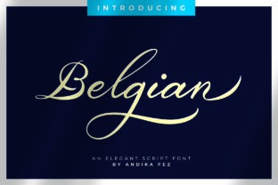 Belgian Signature: A Font for Elegant Storytelling