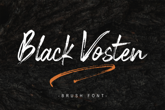 Black Vosten: A Bold Script Font for Handmade Creators