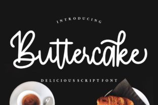 Buttercake: A Sweet Script Font for Handmade Crafters