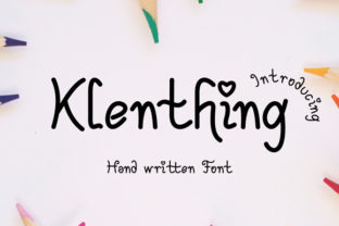 Klenthing: A Whimsical Script Font for Editorial Design