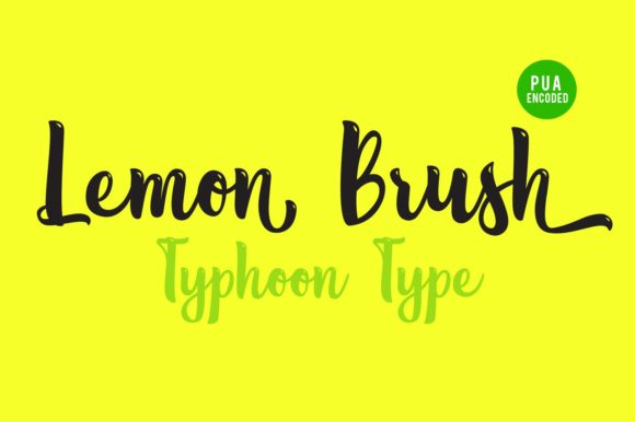 Lemon Brush: A Script Handwritten Font for Modern Branding