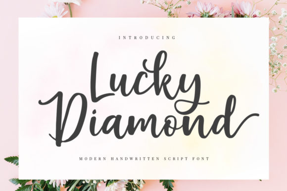 Lucky Diamond: A Script Handwritten Font for Editorial Elegance