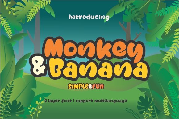 Monkey Banana: A Playful Sans Serif Font for Editorial Design