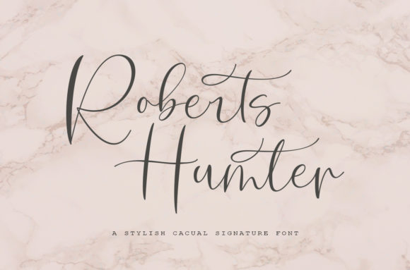 Roberts Hunter: A Script Font for Warm, Handcrafted Branding
