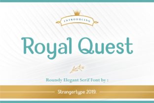 Royal Quest: A Serif Font for Elegant Editorial Design