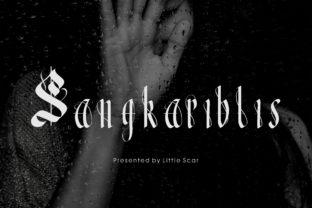 Sangkariblis: A Blackletter Font for Handmade Crafters and Product Creators