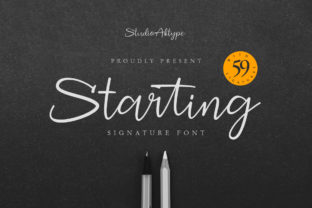 Starting: A Script Font for Modern Editorial Design
