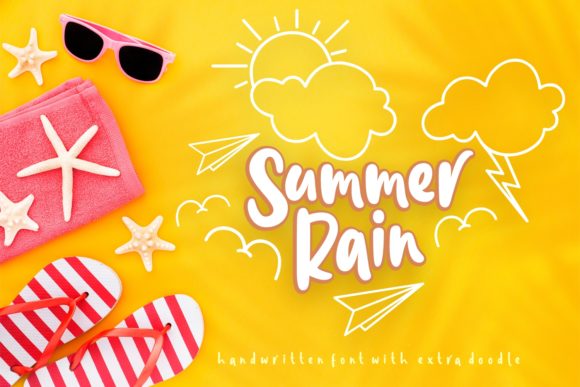 Summer Rain: A Playful Script Font for Creative Branding