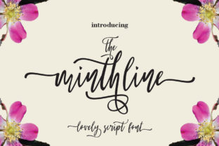 The Minthline Script: A Beautiful Font for Handmade Creators
