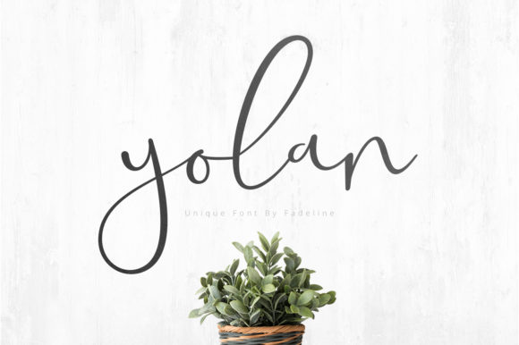 Yolan: A Script Font That Breathes Life Into Editorial Design